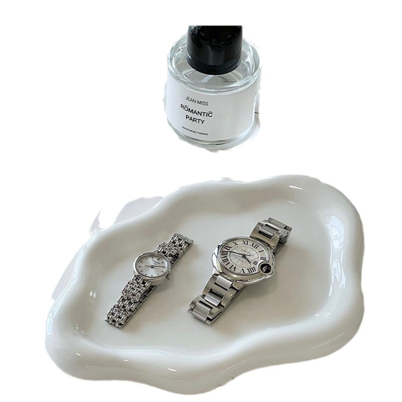 Plateau de rangement pour bijoux en céramique