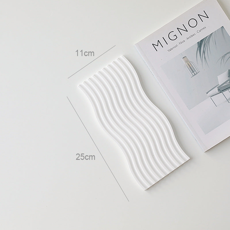 Plateau en plâtre décoratif – Fond et support pour photographie