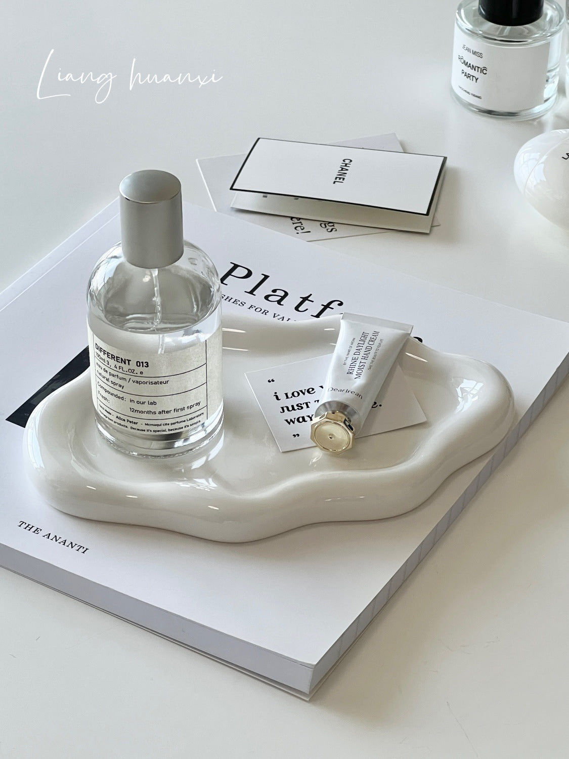 Plateau de rangement pour bijoux en céramique