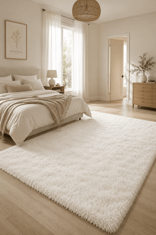 Tapis Mielle — Tapis moelleux effet nuage, doux & antidérapant · Blanc crème - Maison Mielle Paris