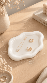 Plateau Mielle — vide-poche à bijoux, effet céramique - Maison Mielle Paris