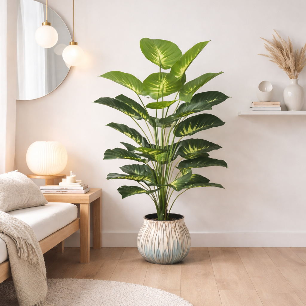 Plante artificielle effet naturel – Élément décoratif végétal