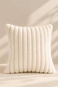 Housse Mielle, Housse de coussin · Blanc & Rose poudré - Maison Mielle Paris