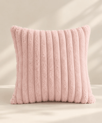 Housse Mielle, Housse de coussin · Blanc & Rose poudré - Maison Mielle Paris