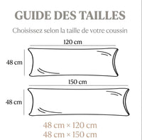 Housse Mielle — Taie longue effet nuage ultra-douce · Blanc & Rose (housse déco) - Maison Mielle Paris